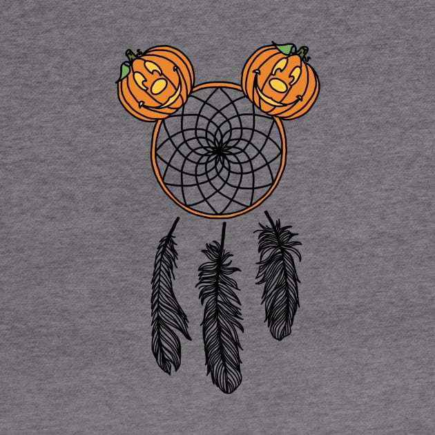 Pumpkin Dream Catcher by KimsCustomCrafts